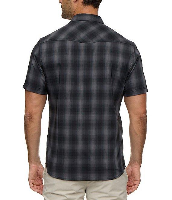 Flag and Anthem Bluffs UPF Performance Plaid Short Sleeve Woven Western Shirt Product Image