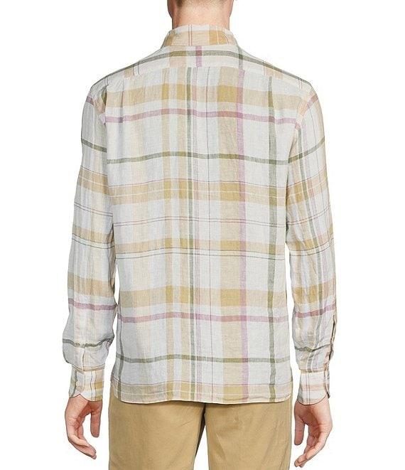 Cremieux Blue Label Cape Town Collection Plaid Long Sleeve Woven Linen Shirt Product Image