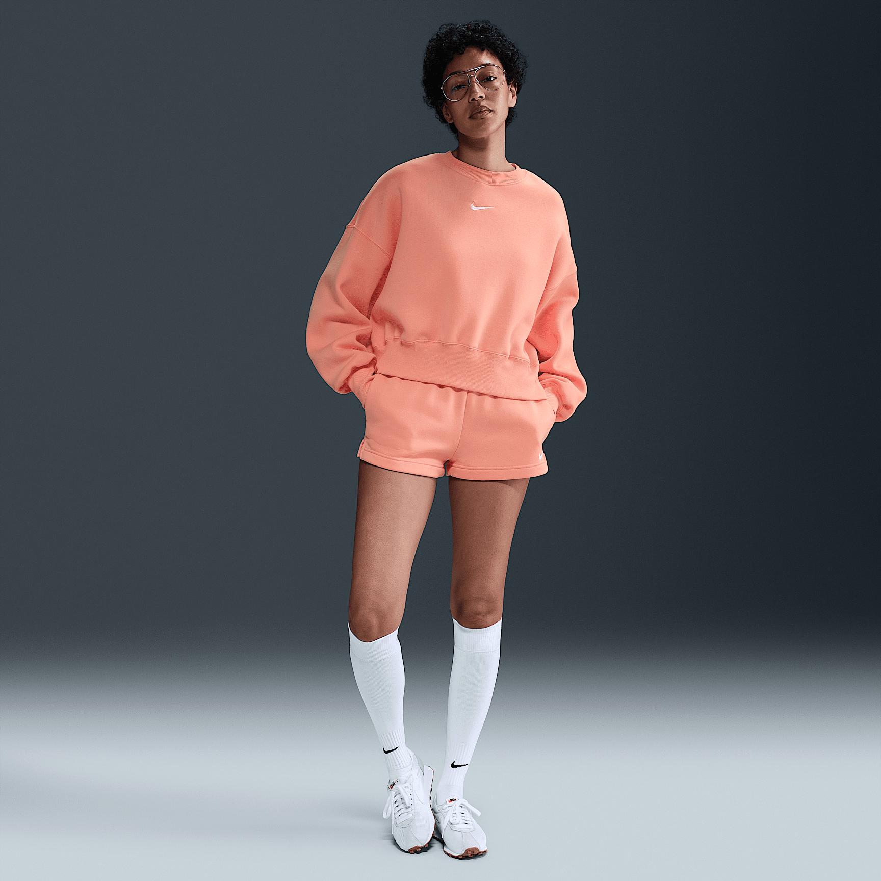 Womens Nike Sportswear Phoenix Fleece Over-Oversized Crew-Neck Sweatshirt | DQ5761-844 Product Image