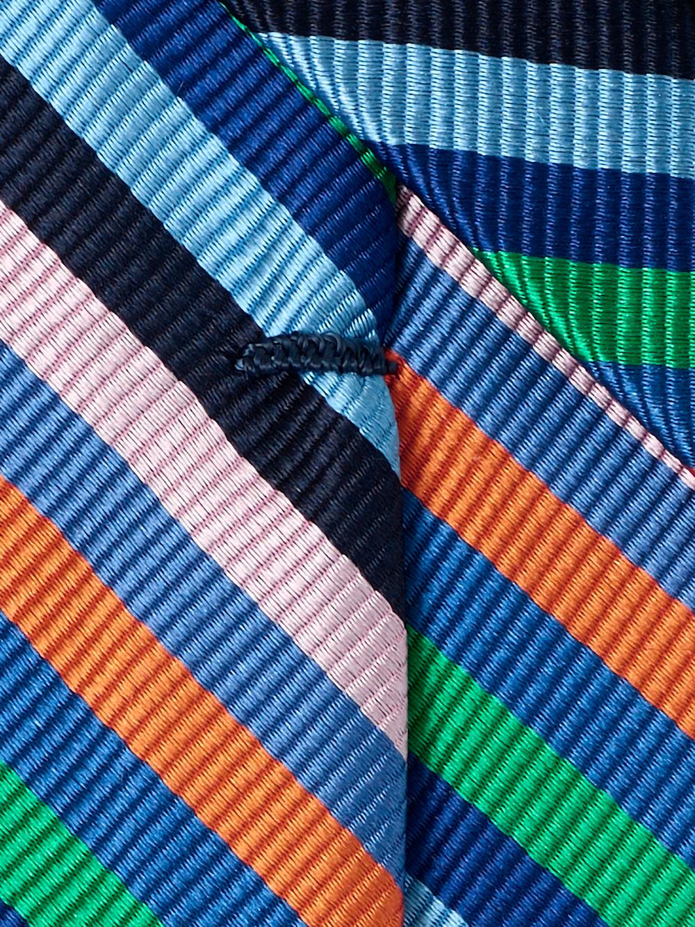 Stripe Woven Silk Tie - Multi Product Image