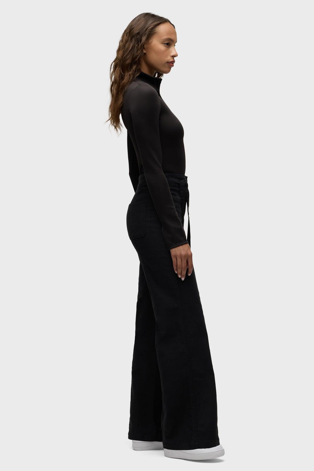 Tie Waist Pintucked Trouser Pant Female Product Image