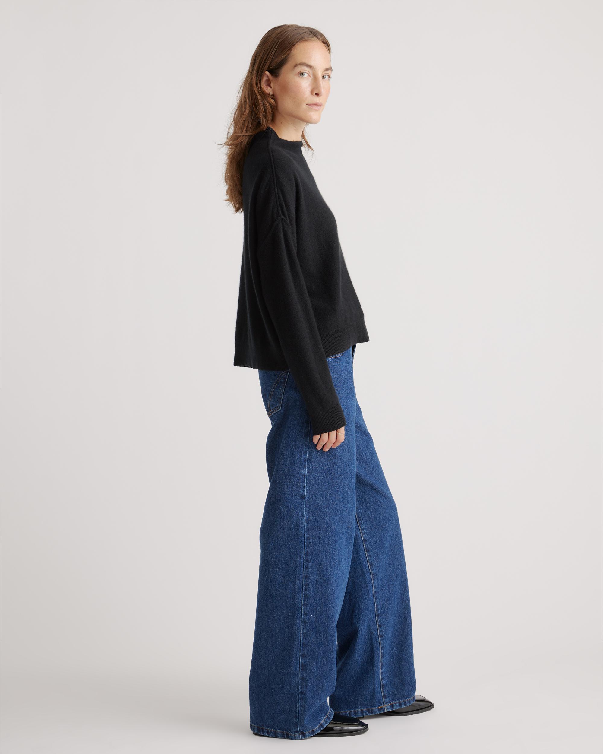 Quince | Women's Mongolian Cashmere Mock Neck Sweater Size XL Product Image