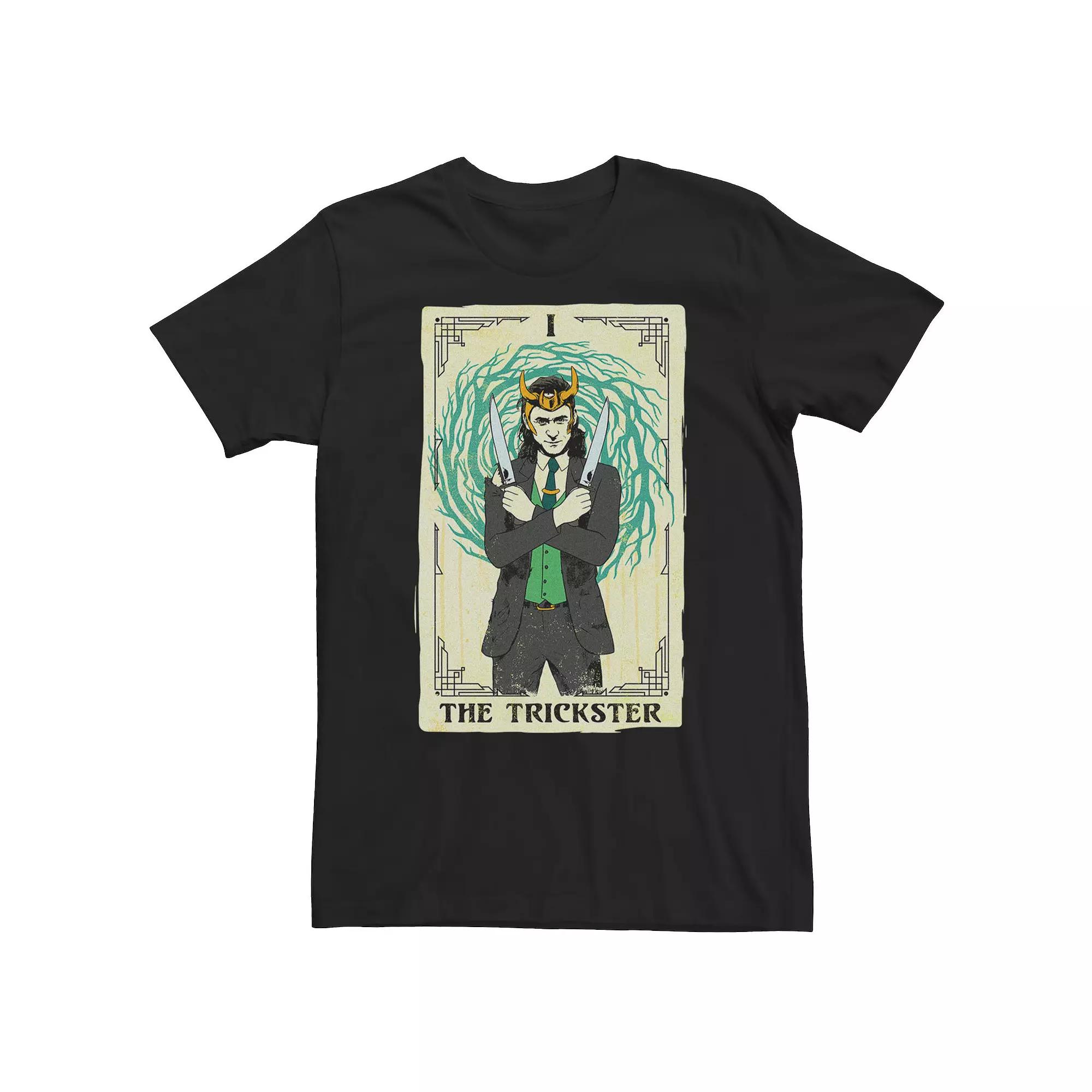 Big & Tall Marvel Loki Trickster Tarot Tee, Men's,  Product Image