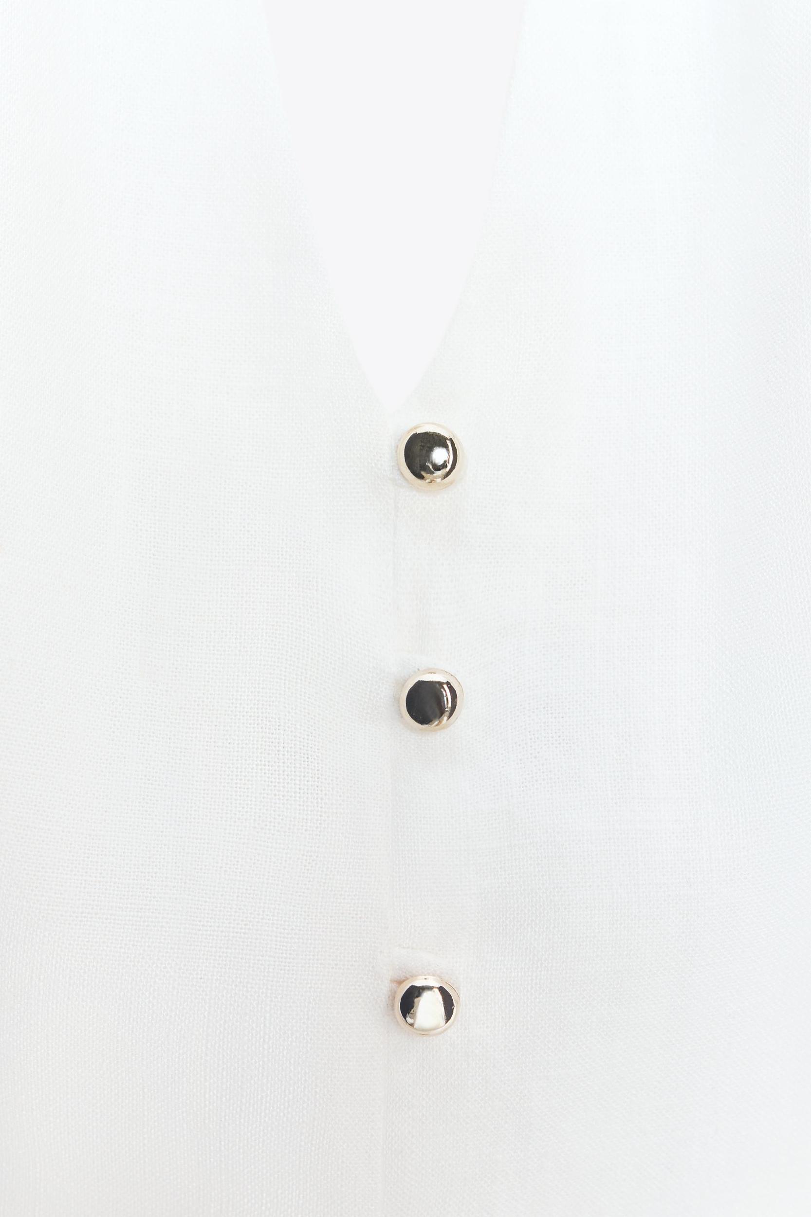 LINEN HALTER VEST TOP Product Image