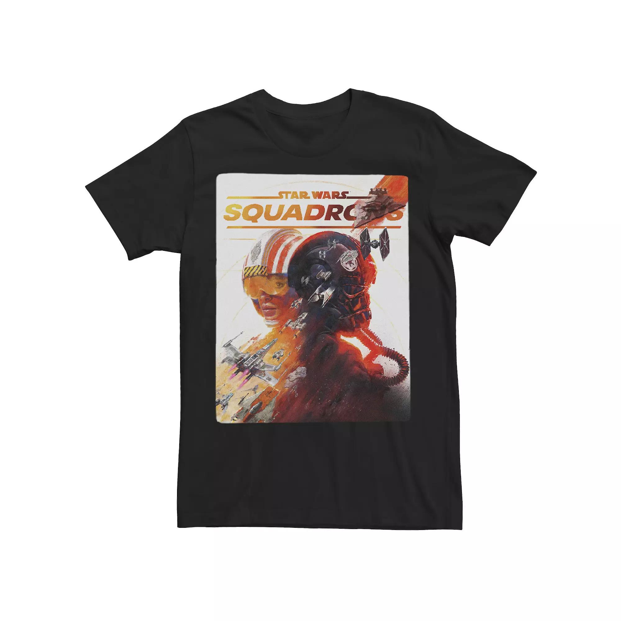 Men's Star Wars: Squadrons Rebel & Empire Poster Tee, Size: XL, Black Product Image