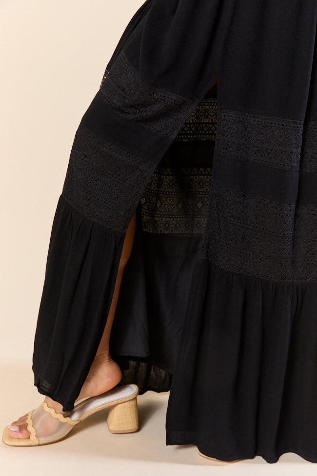 Summer Crush Black Maxi Dress FINAL SALE Product Image