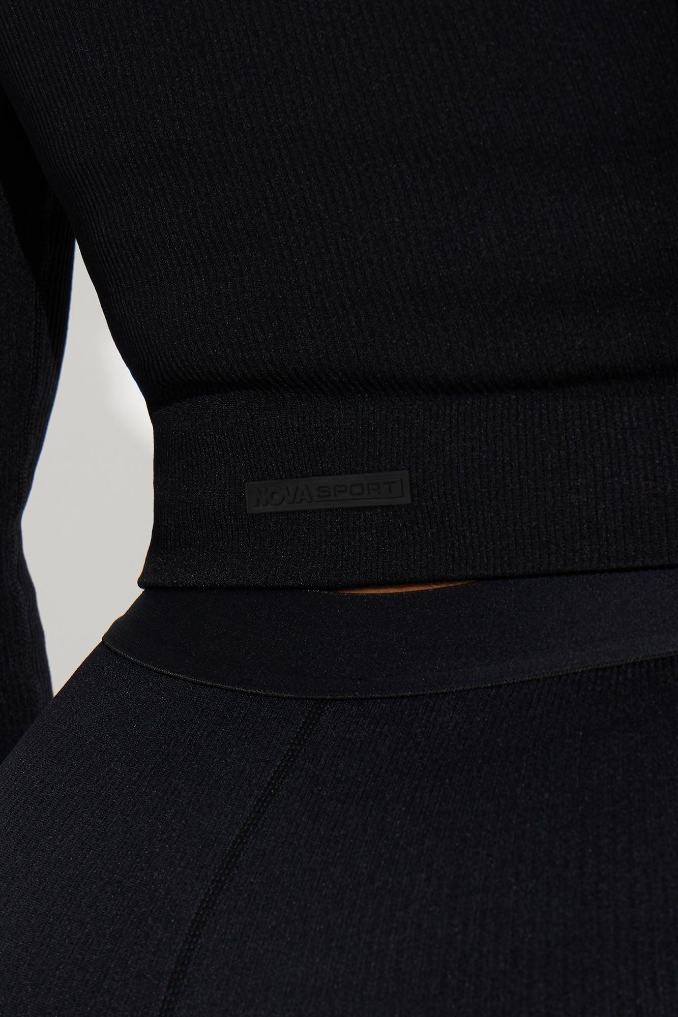 Effortless Ribbed Jacket - Black Product Image