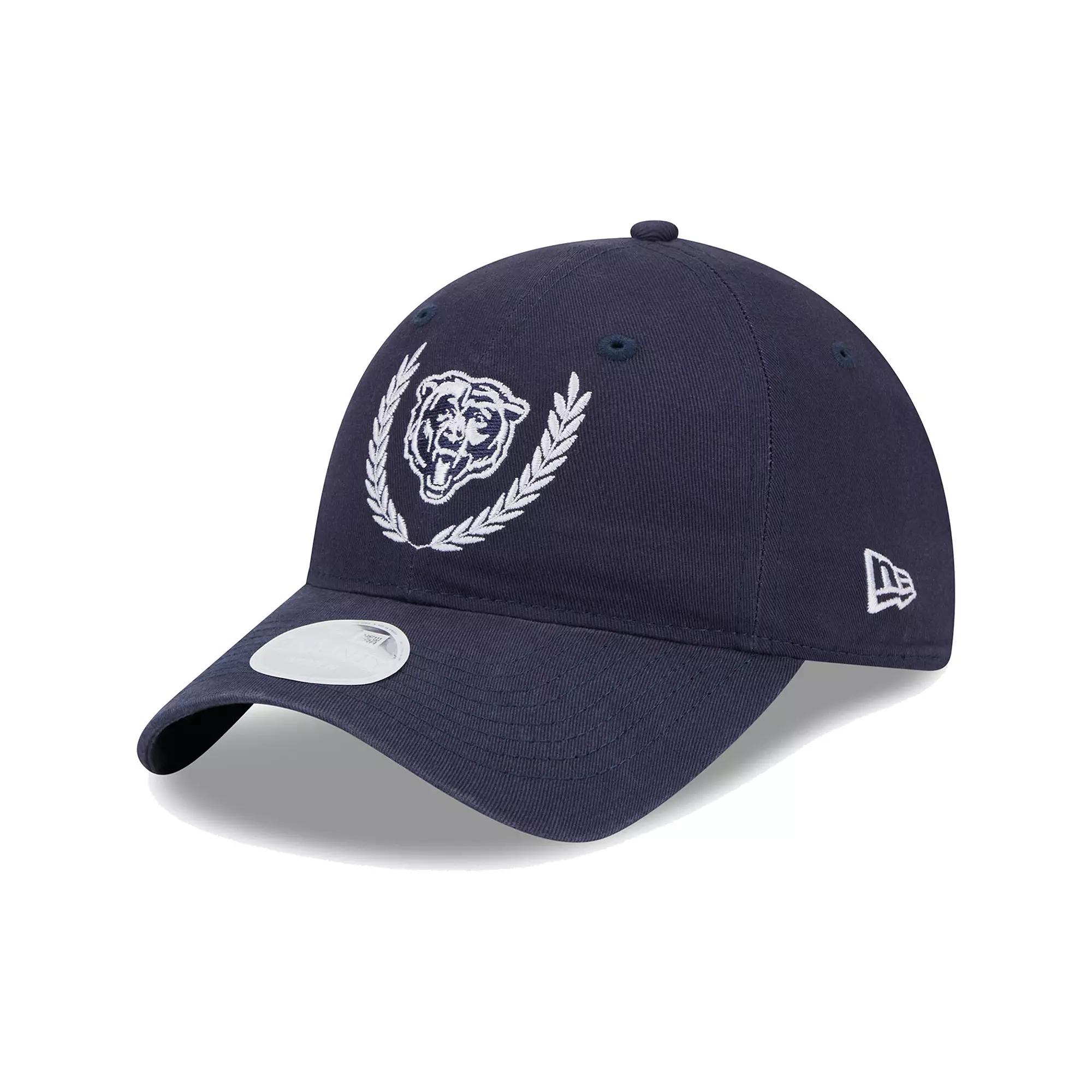 Women's New Era Navy Chicago Bears Leaves 9TWENTY Adjustable Hat, Blue Product Image