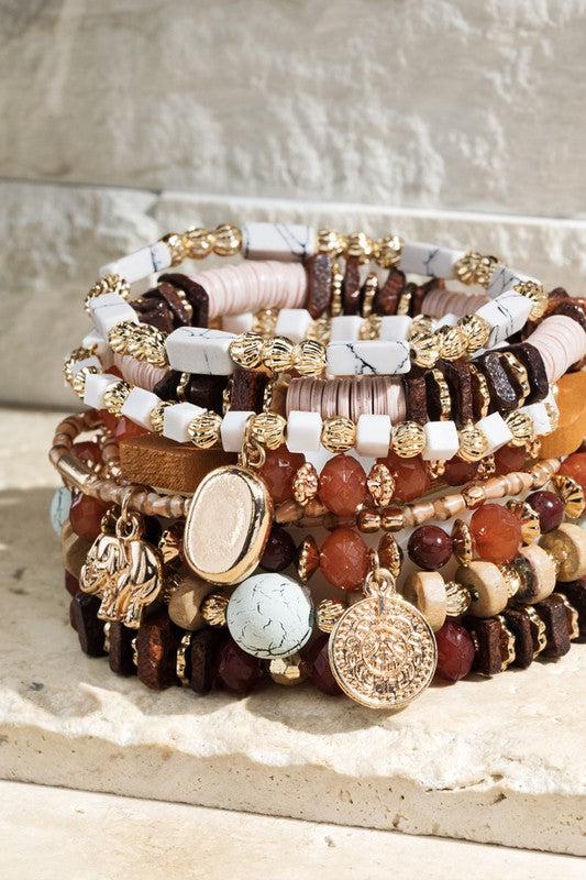 Layered Natural Stone Bracelet Product Image