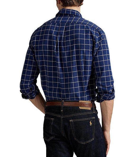 Polo Ralph Lauren Classic Fit Windowpane Oxford Long Sleeve Woven Shirt Product Image