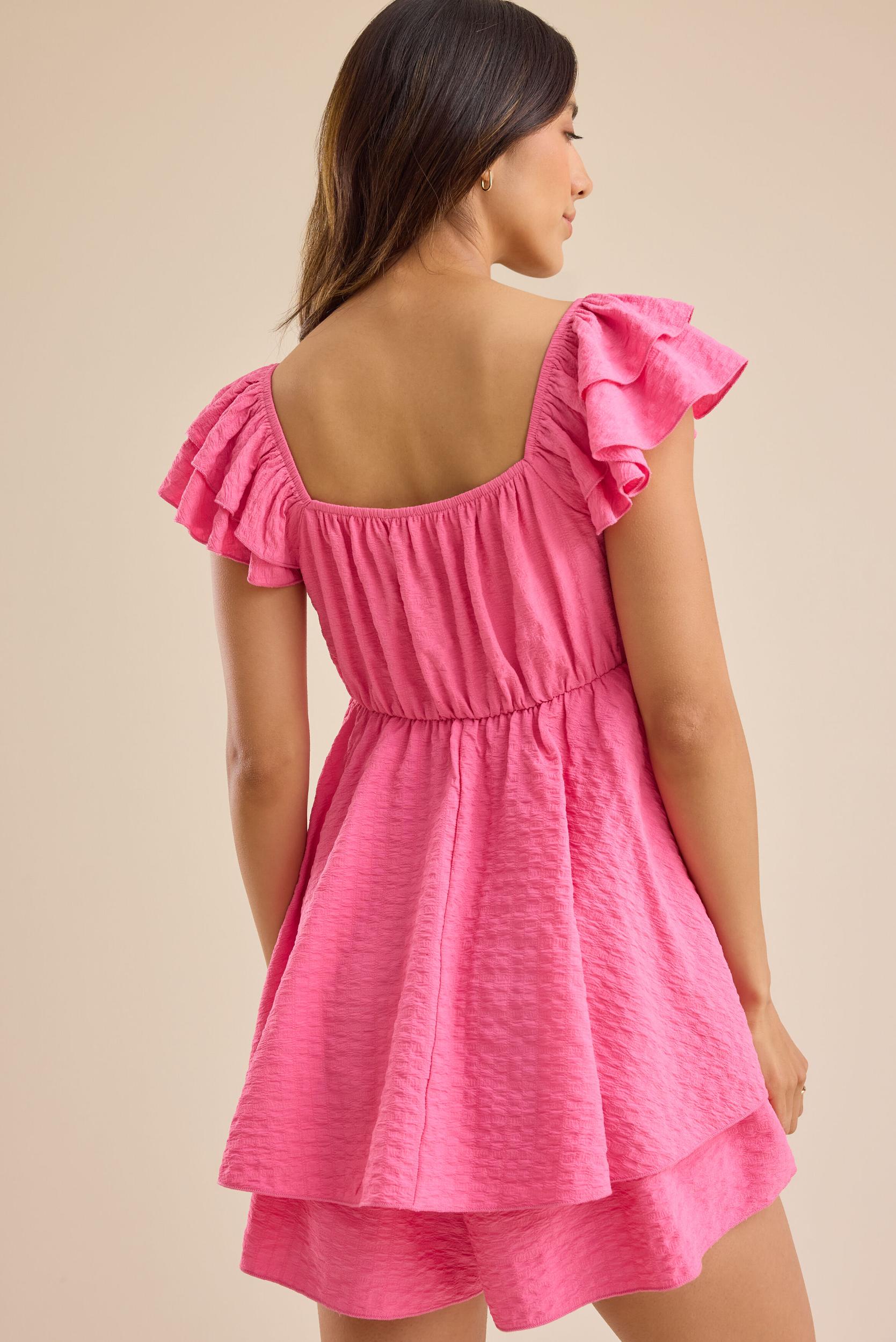 Rachel Flutter Sleeve Romper Product Image