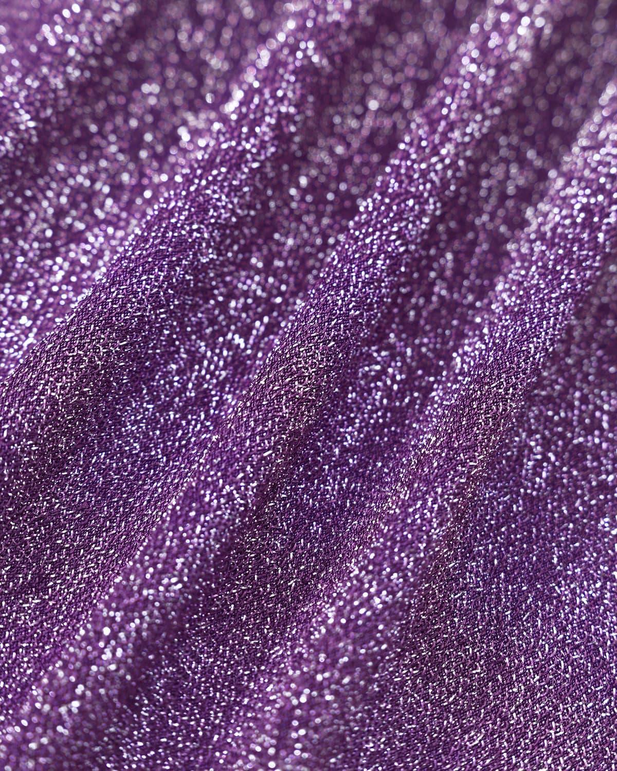 Purple Lurex Glitter Overskirt Product Image