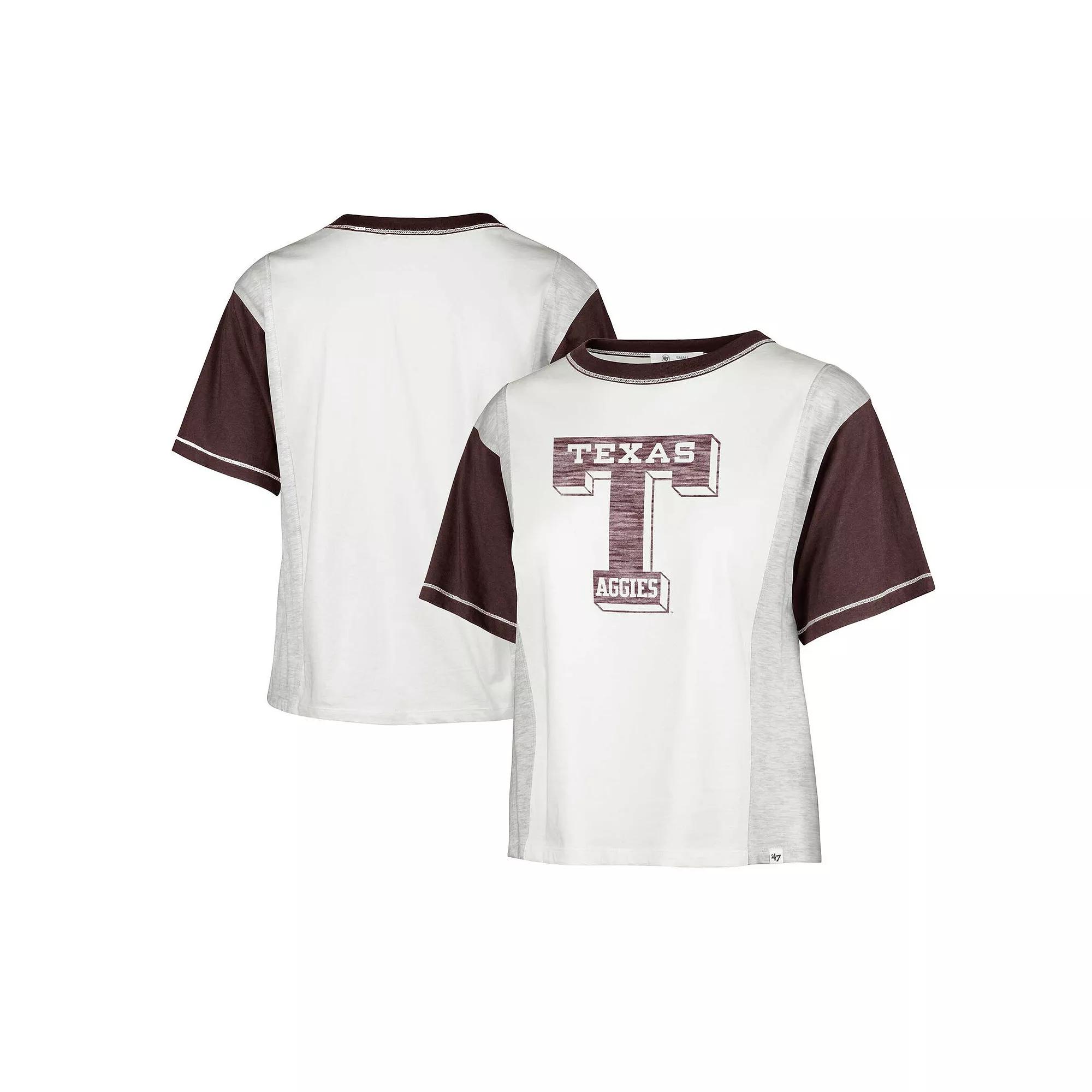 Women's '47 White Texas A&M Aggies Vault Premier Tilda T-Shirt, Size: Small Product Image