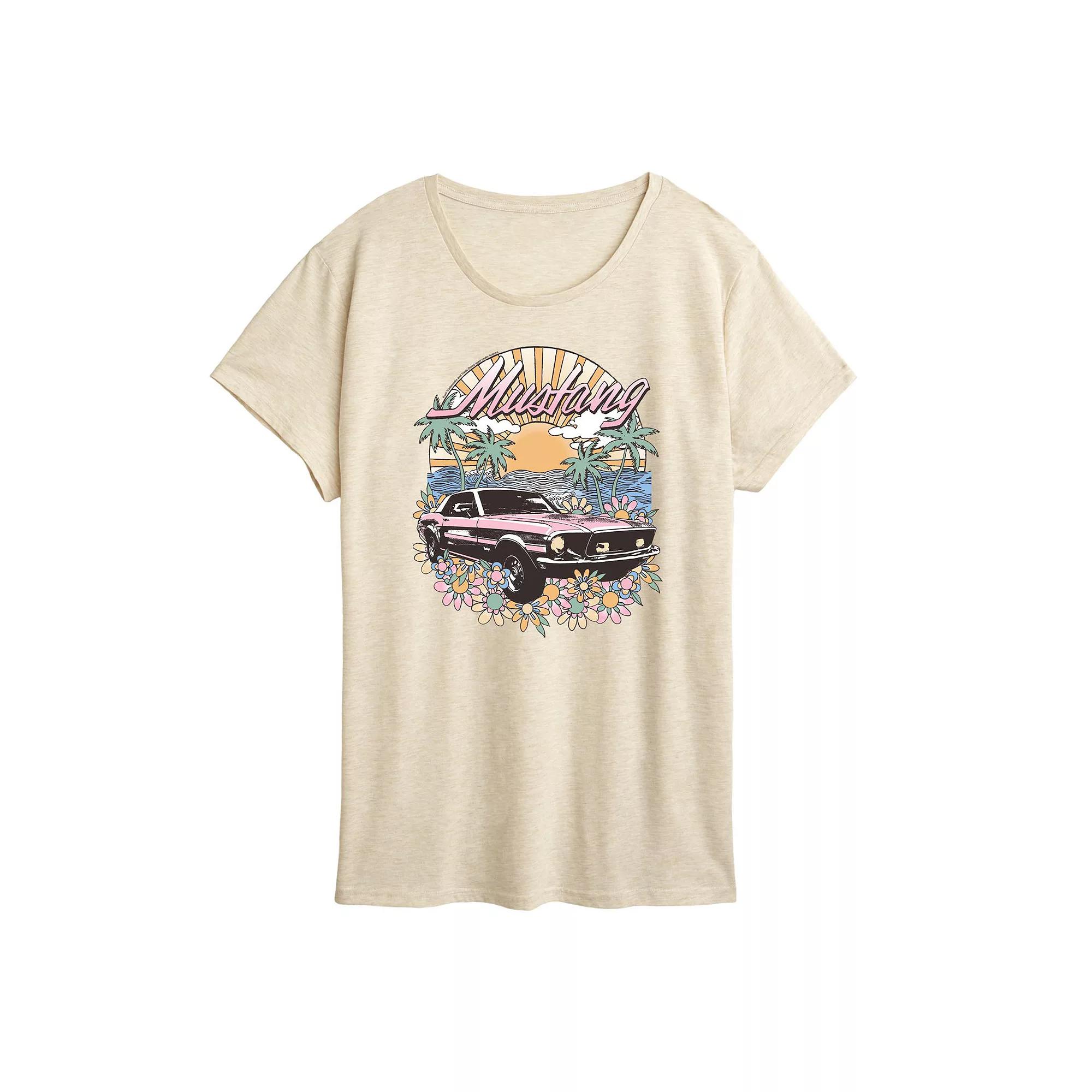 Women's Ford Vintage Mustang Graphic Tee,  Product Image