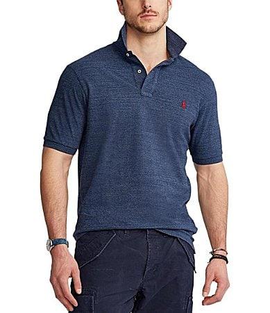 Polo Ralph Lauren Big  Tall Classic Fit Solid Cotton Mesh Polo Shirt Product Image