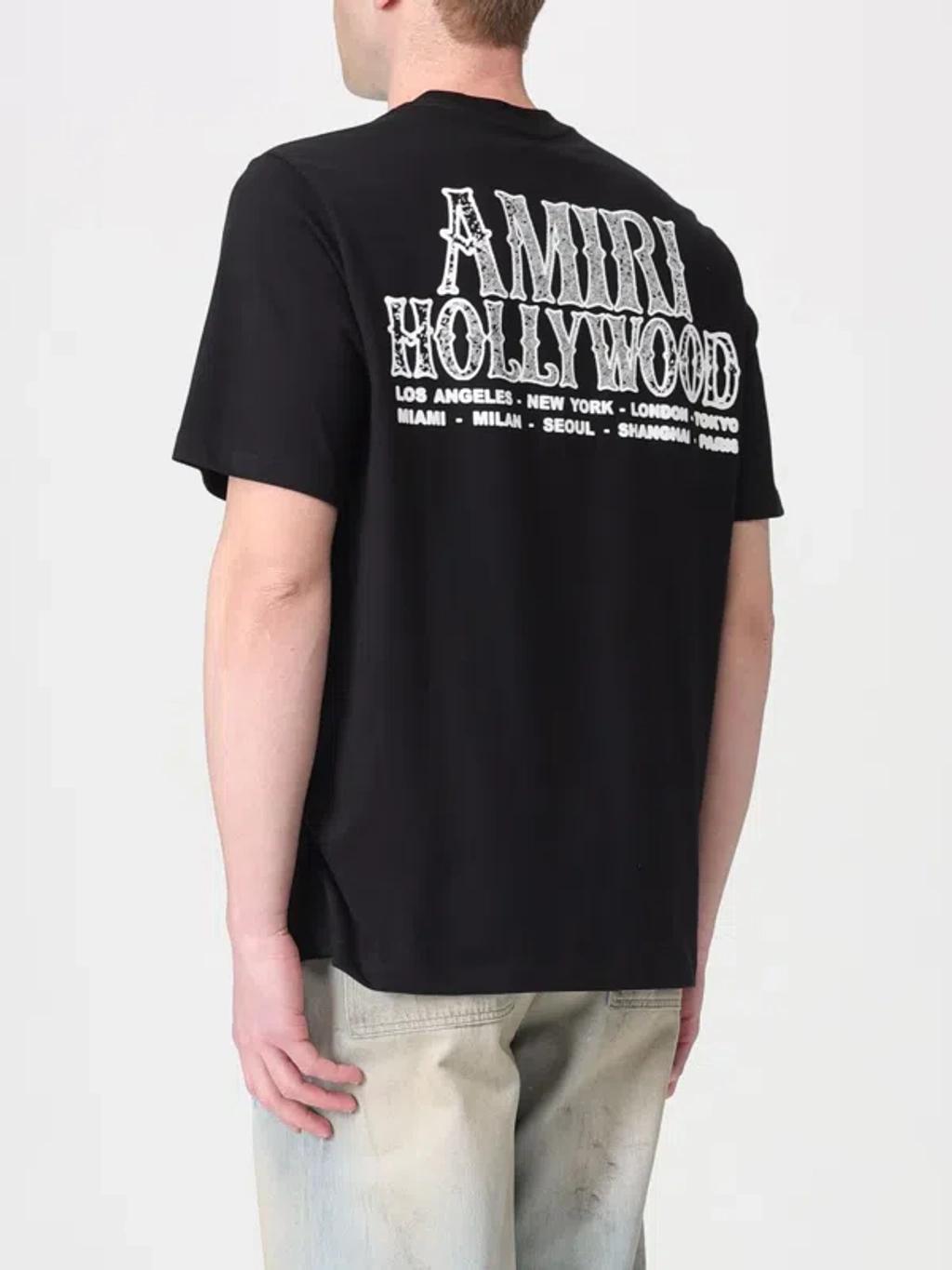 AMIRI Mens Black Hollywood City Relaxed-fit Cotton-jersey T-shirt Xl Product Image