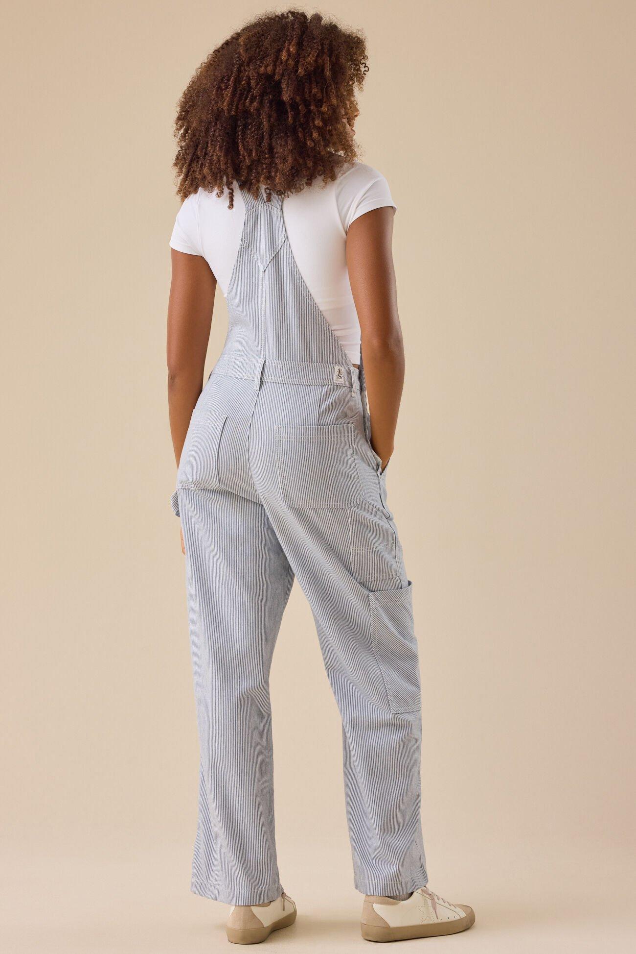 Brie Striped Overalls Product Image