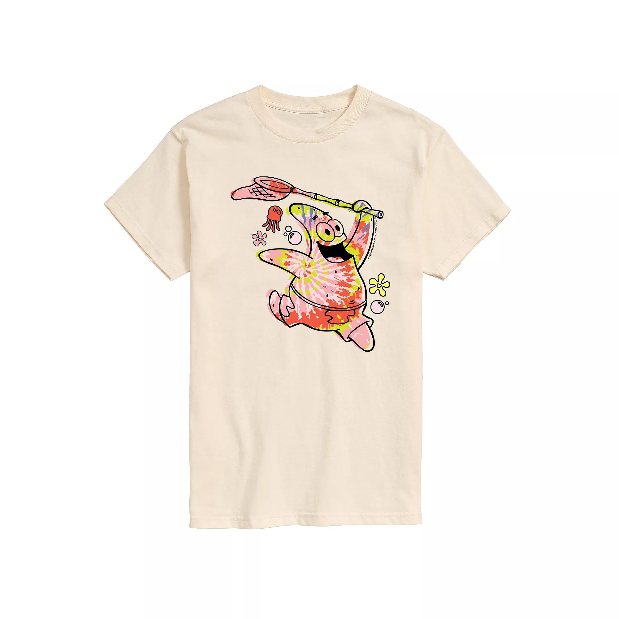 Men's SpongeBob SquarePants Tie Dye Patrick Graphic Tee,  Product Image