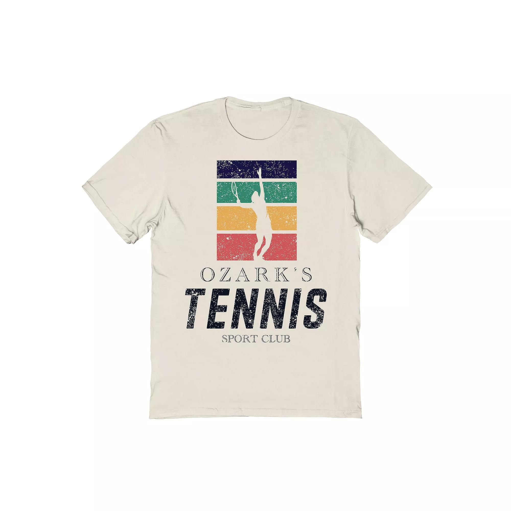 Men's Americana Collection Tennis Sport Club Graphic Tee, Size: XL, Natural Product Image