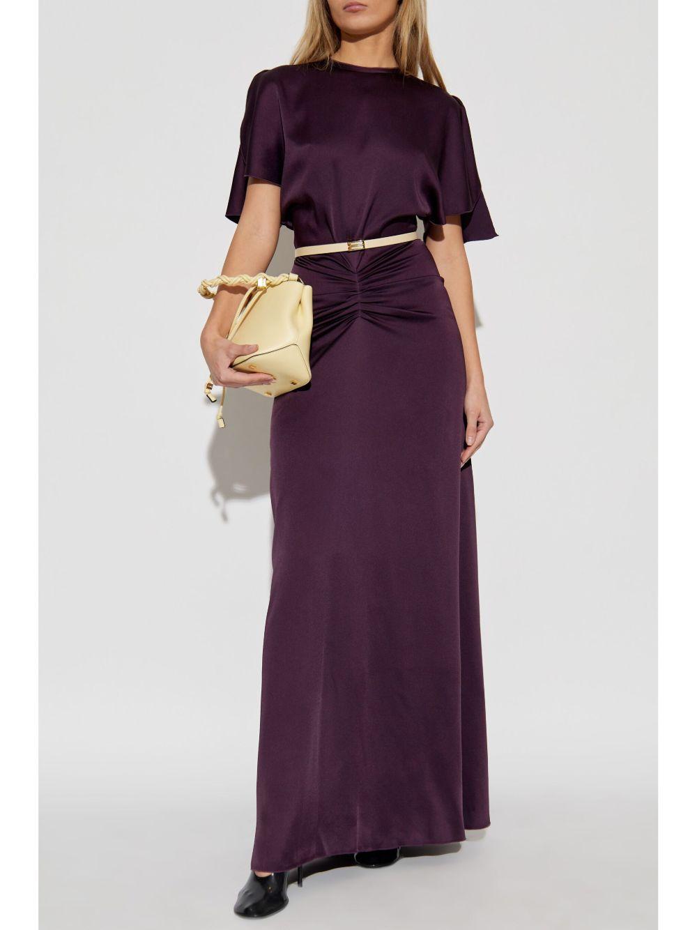 gathered-waist gown Product Image