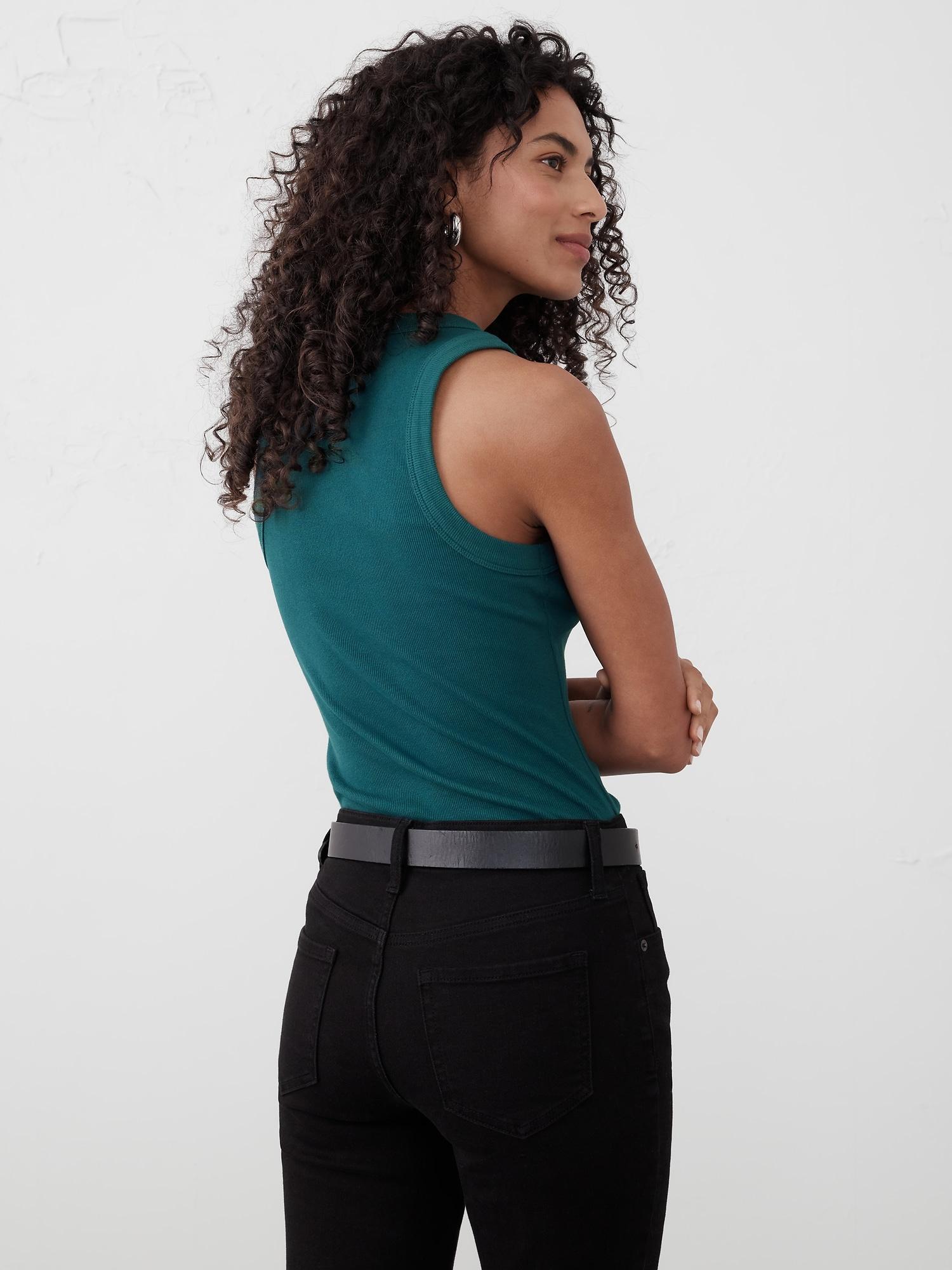 Ribbed Racer Tank Product Image