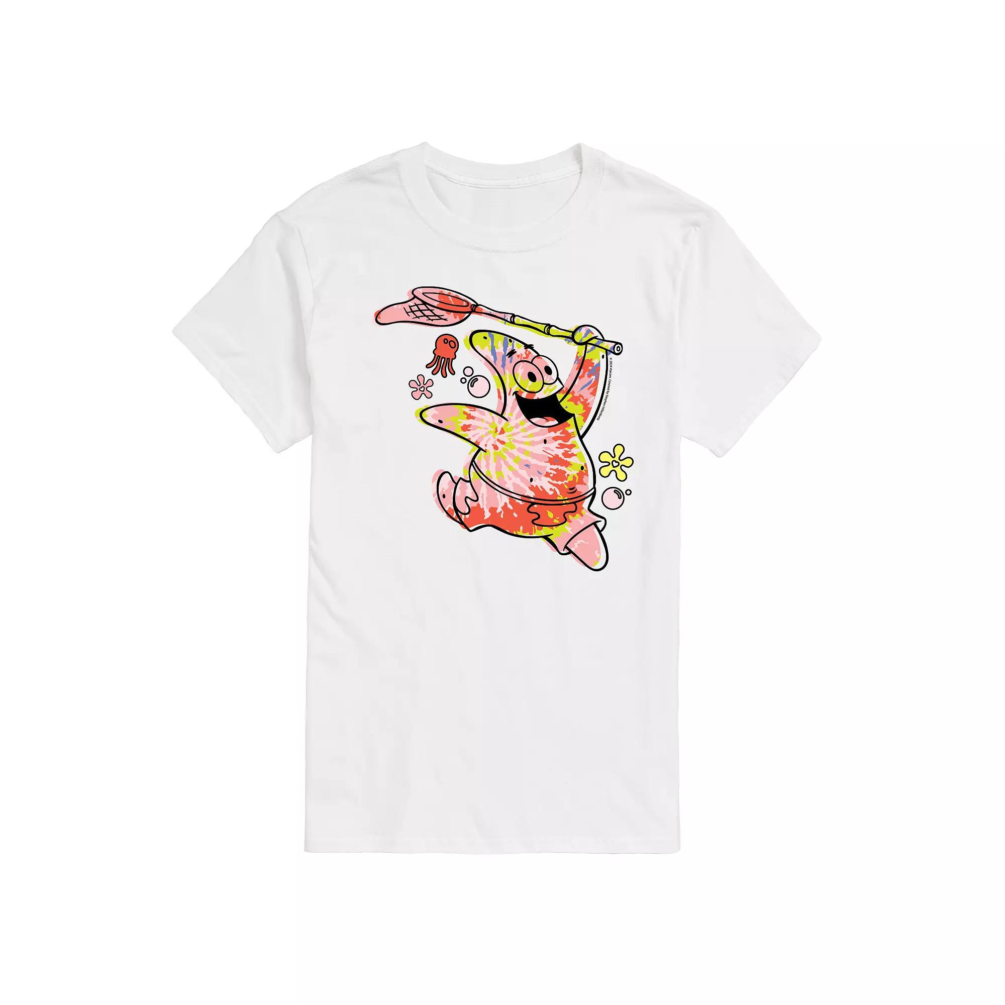 Men's SpongeBob SquarePants Tie Dye Patrick Graphic Tee,  Product Image