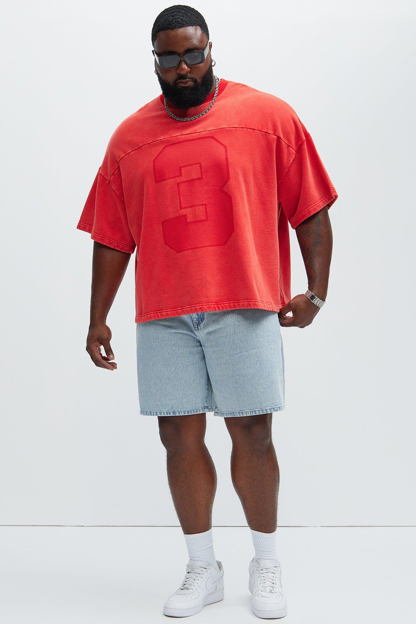 Kyle Oversized Tee - Red Product Image