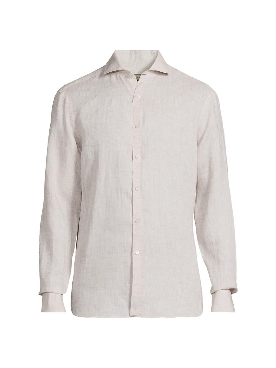 Mens Linen Sport Shirt Product Image