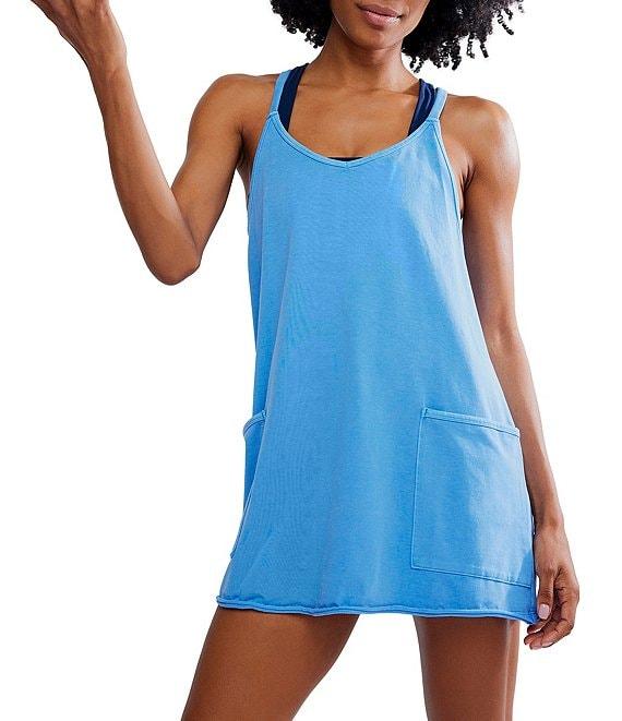 Free People FP Movement Hot Shot Scoop Neck Sleeveless Patch Pocket Mini Dress Product Image