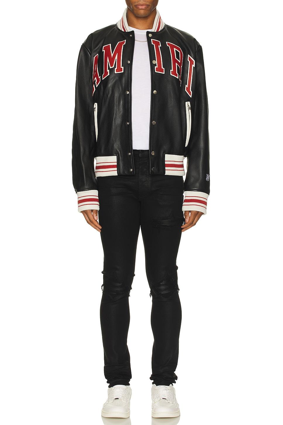 Leather Bomber Jacket Product Image