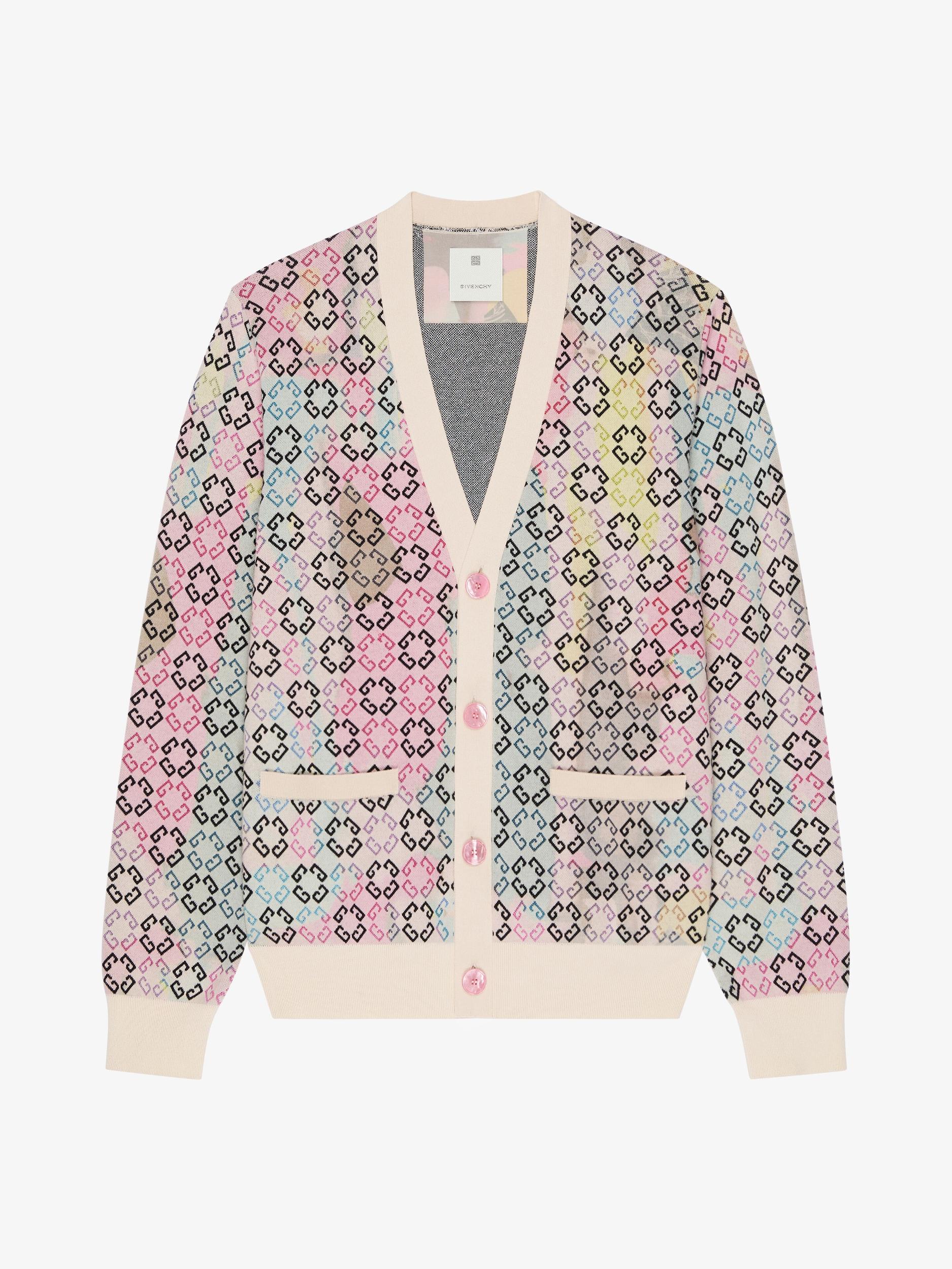 Multicolor cardigan in monogram 72 cotton Product Image