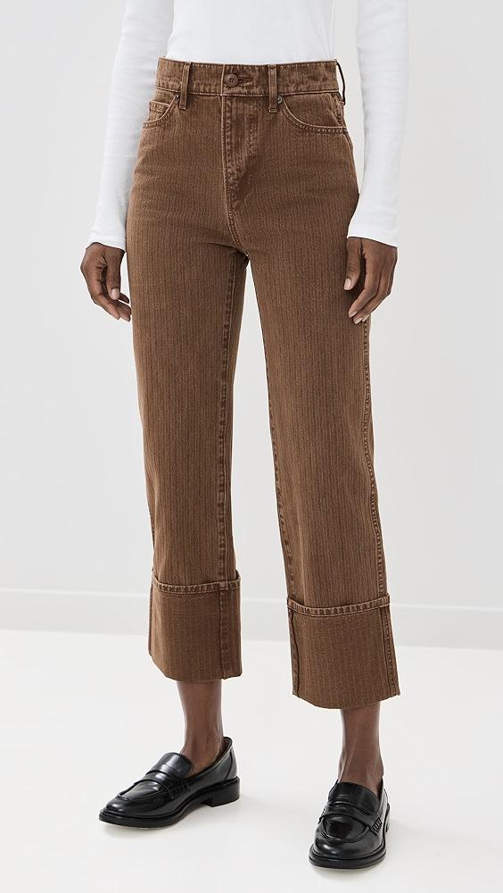 Veronica Beard Jean Dylan High Rise Straight Leg Jeans | Shopbop Product Image