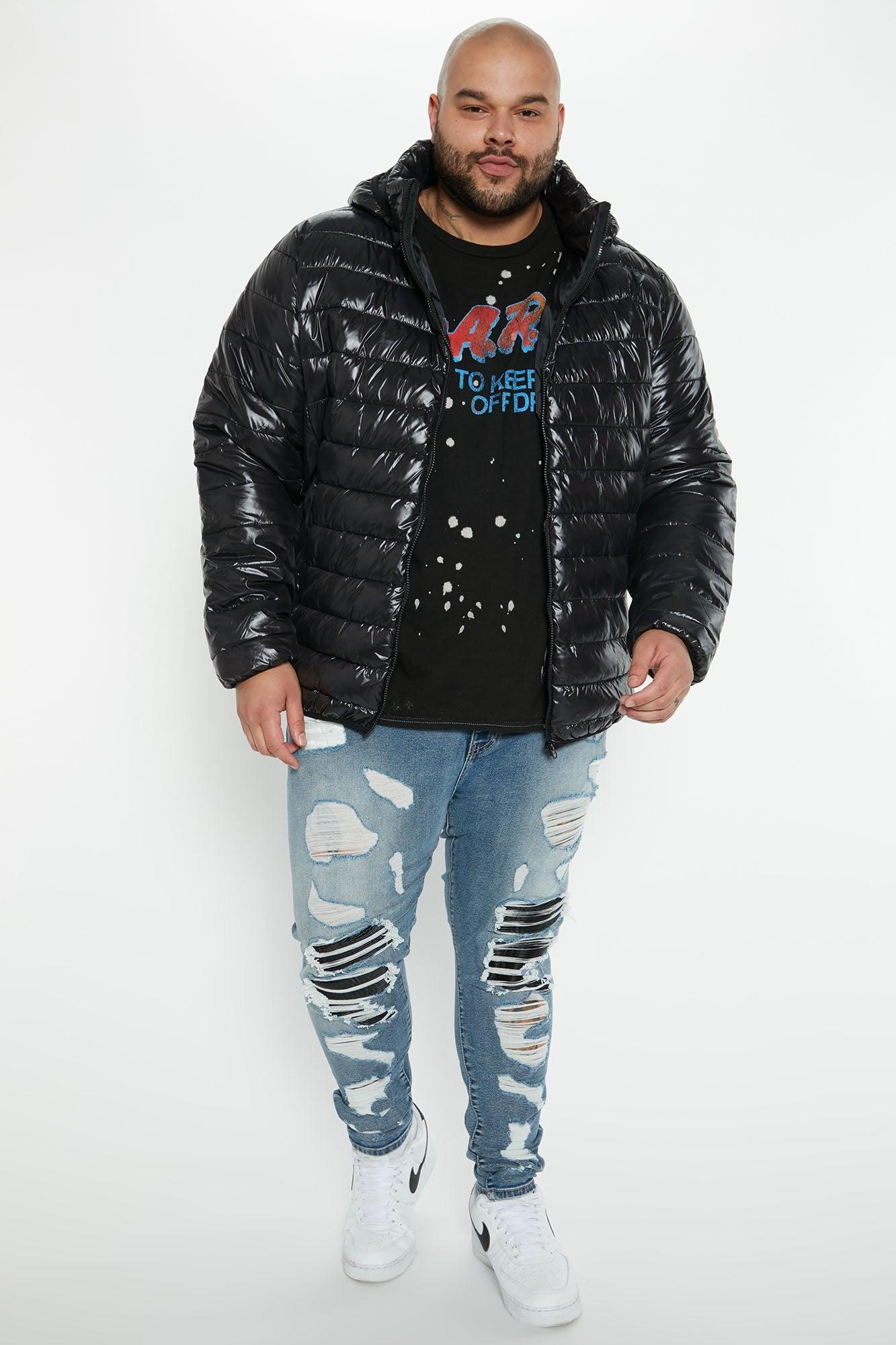 Light Weight Puffer Jacket - Black Male Product Image