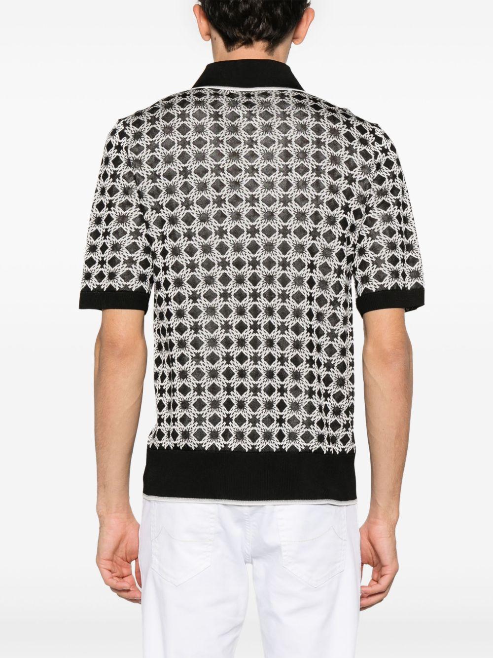 patterned polo shirt Product Image
