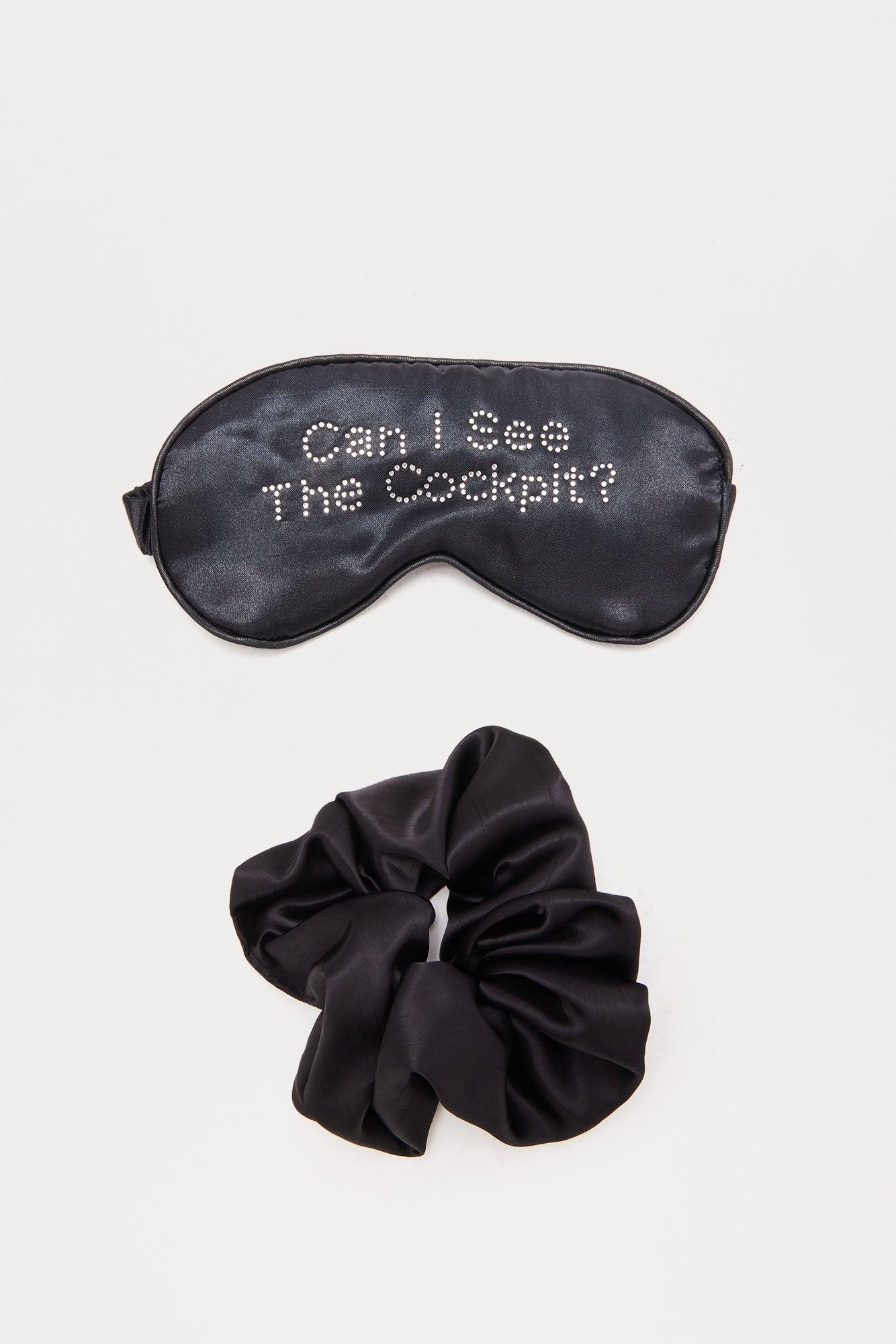 Show Me The Cockpit Sleep Mask Set - Black Female Product Image