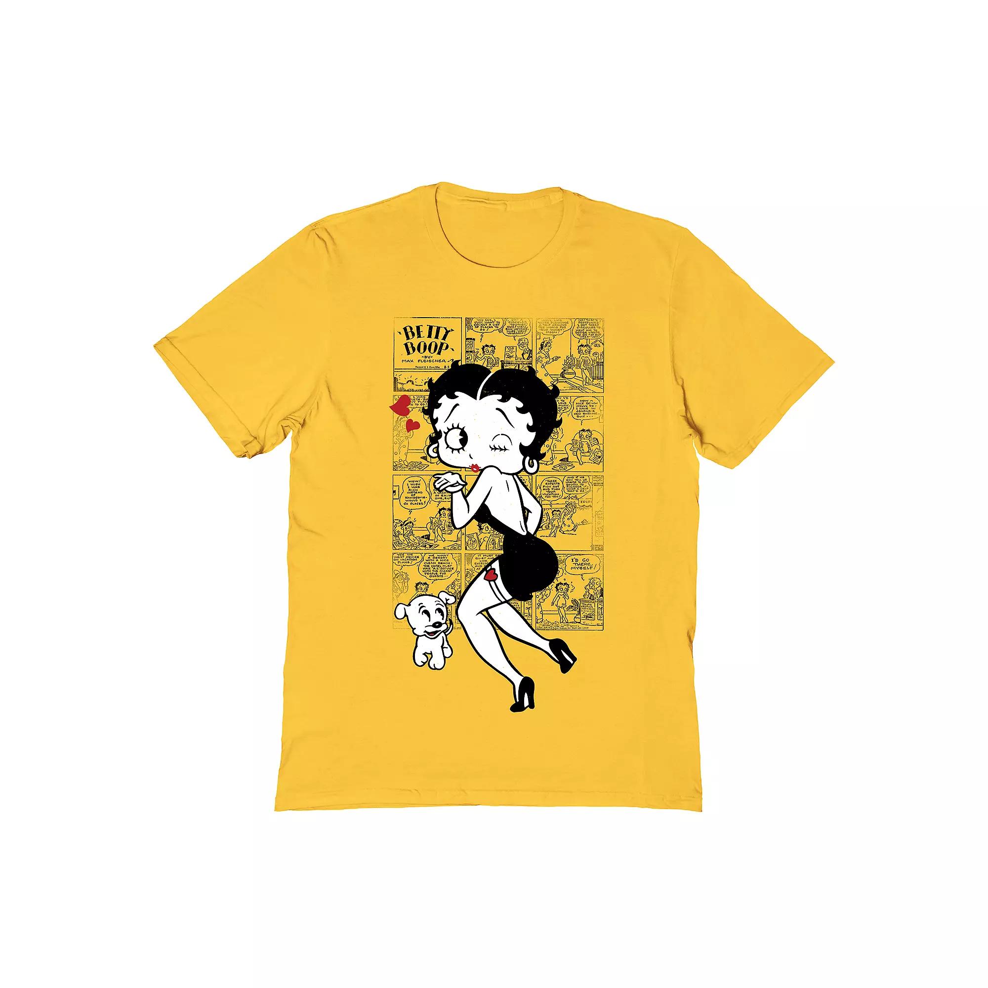 Men's Betty Boop T-Shirt, Size: XL, White Product Image