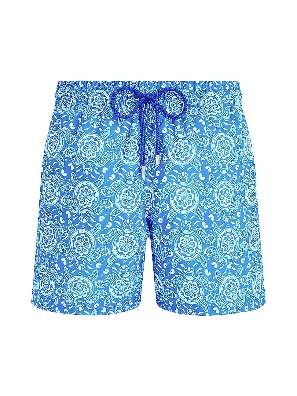 Vilebrequin Men's Turtles Light Fabric Swim Shorts Product Image