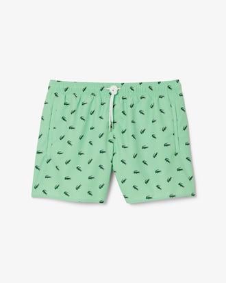 Crocodile Print Swim Trunks Product Image