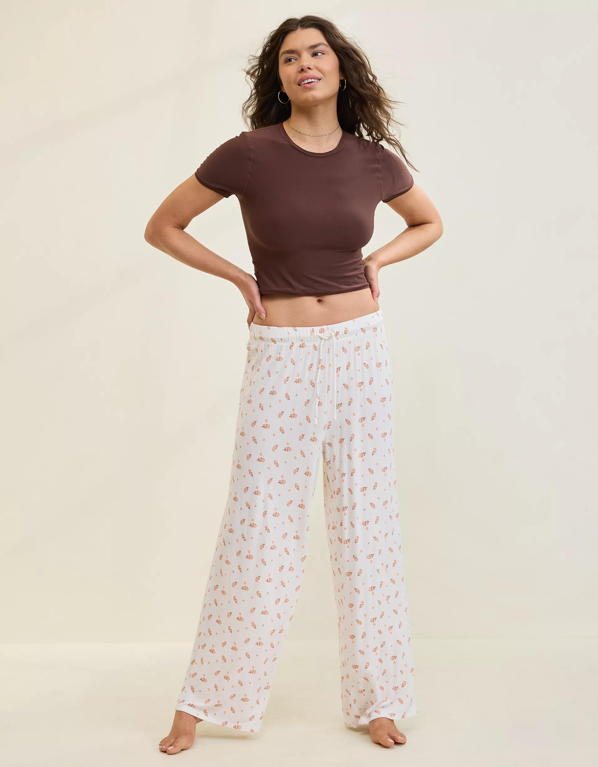 Aerie Real Soft® Rib Trouser PJ Product Image