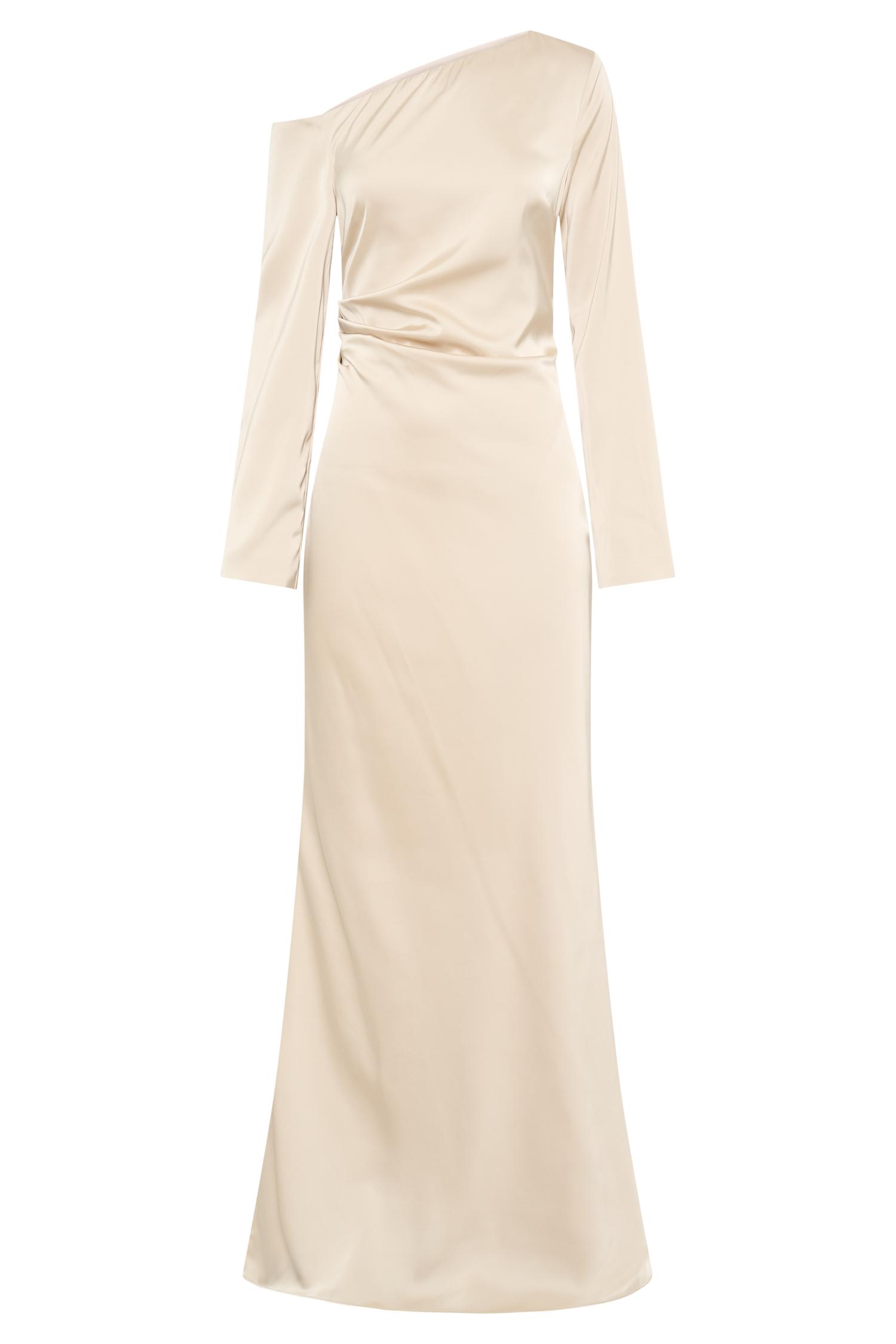 Avery Long Sleeve Maxi Dress - Gold Product Image