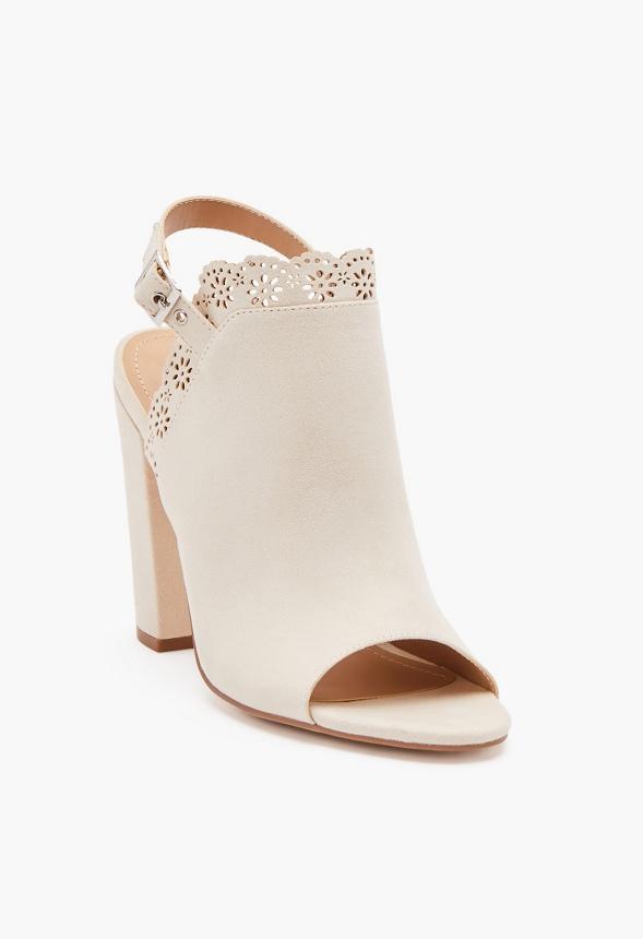 JustFab Margaux Platform Loafer Pump Womens Black/ White Size 8.5 Product Image