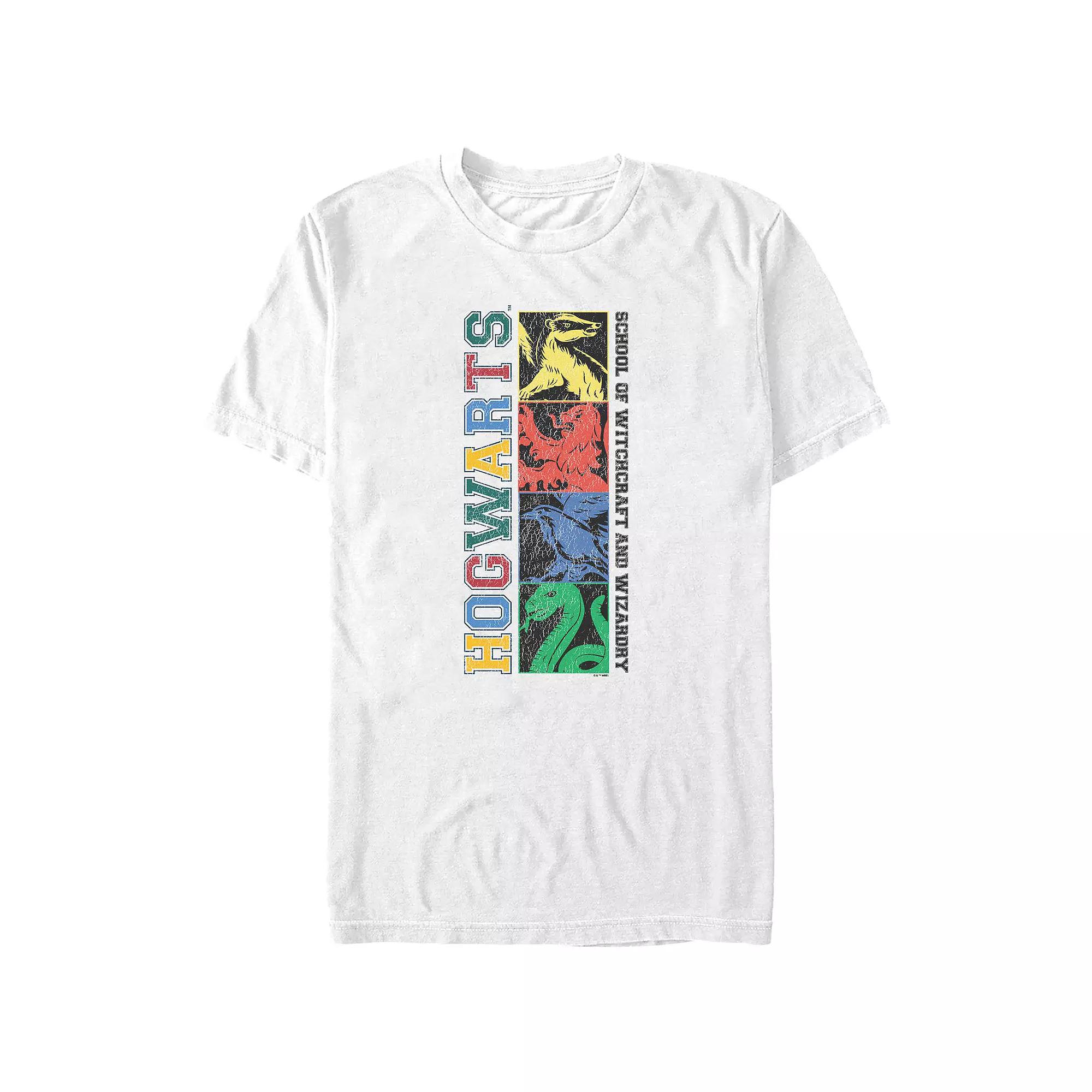 Big & Tall Harry Potter Hogwarts School Of Witchcraft And Wizardry Mascots Graphic Tee, Men's,  Product Image