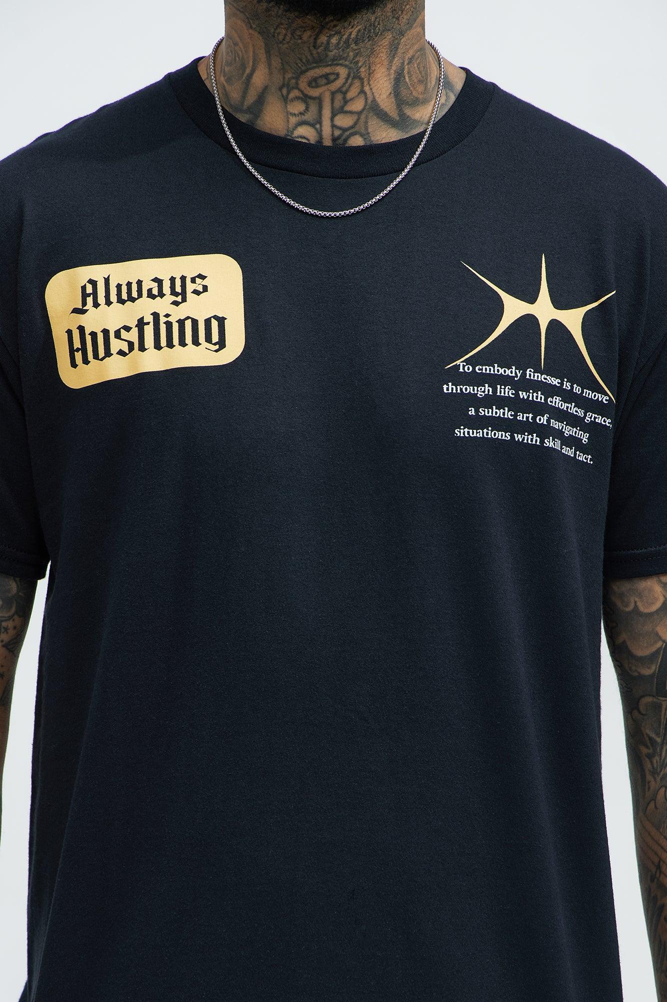 Always Hustling Short Sleeve Tee - Black Product Image