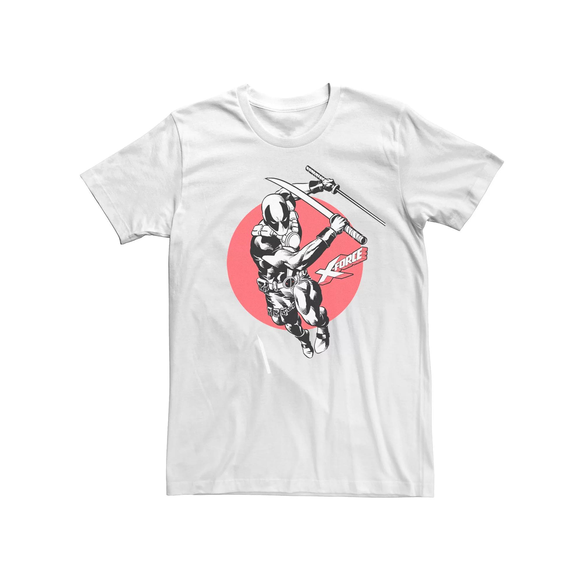 Men's Marvel Deadpool X-Force Portrait Tee, Size: Medium, Black Product Image