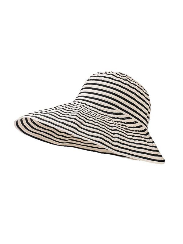 Split-Joint Striped Sun Hat Product Image