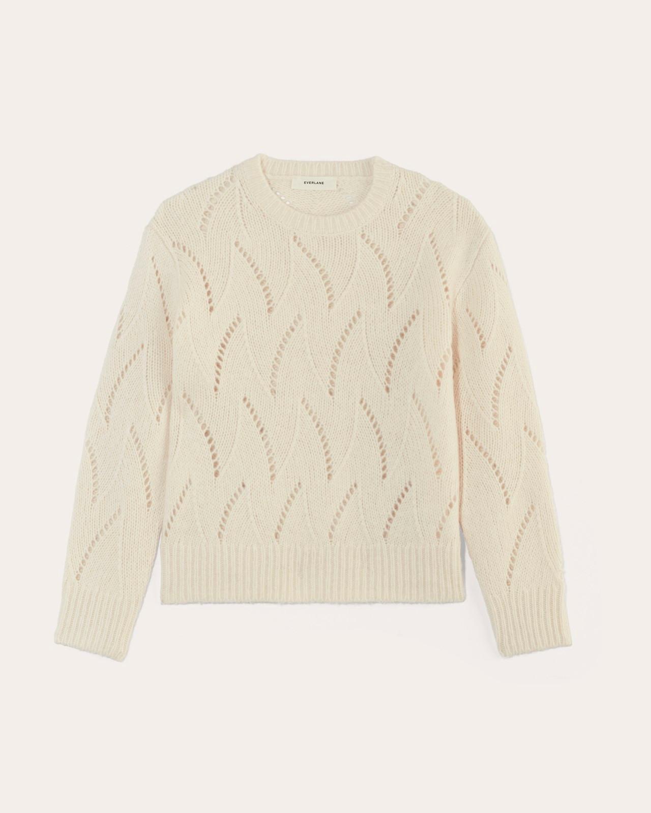 Womens Pointelle Sweater in Cloud by Everlane Product Image