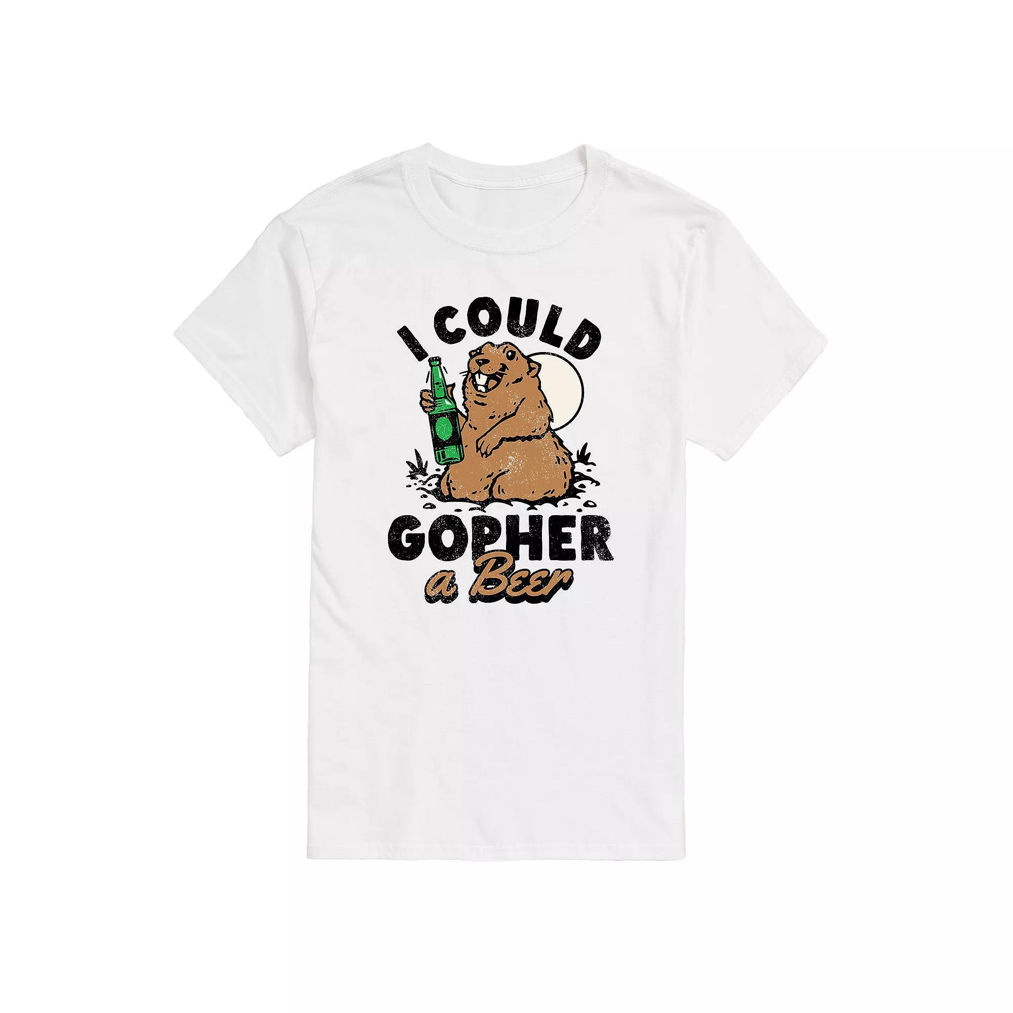 Big & Tall I Could Gopher a Beer Graphic Tee, Men's,  Product Image