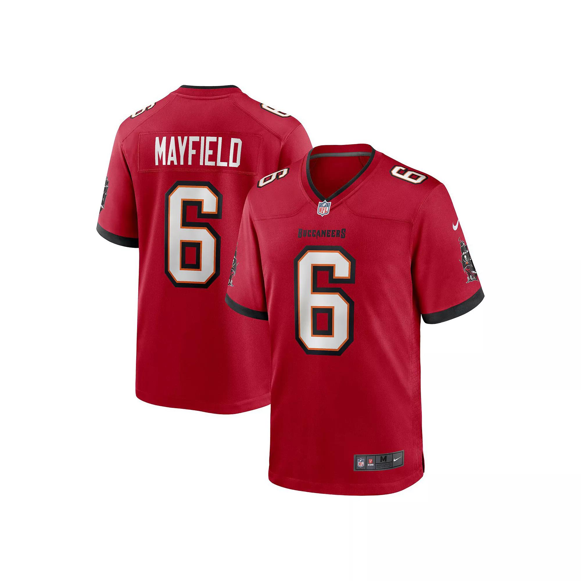 Men's Nike Baker Mayfield Red Tampa Bay Buccaneers Team Game Jersey, Size: 3XL Product Image