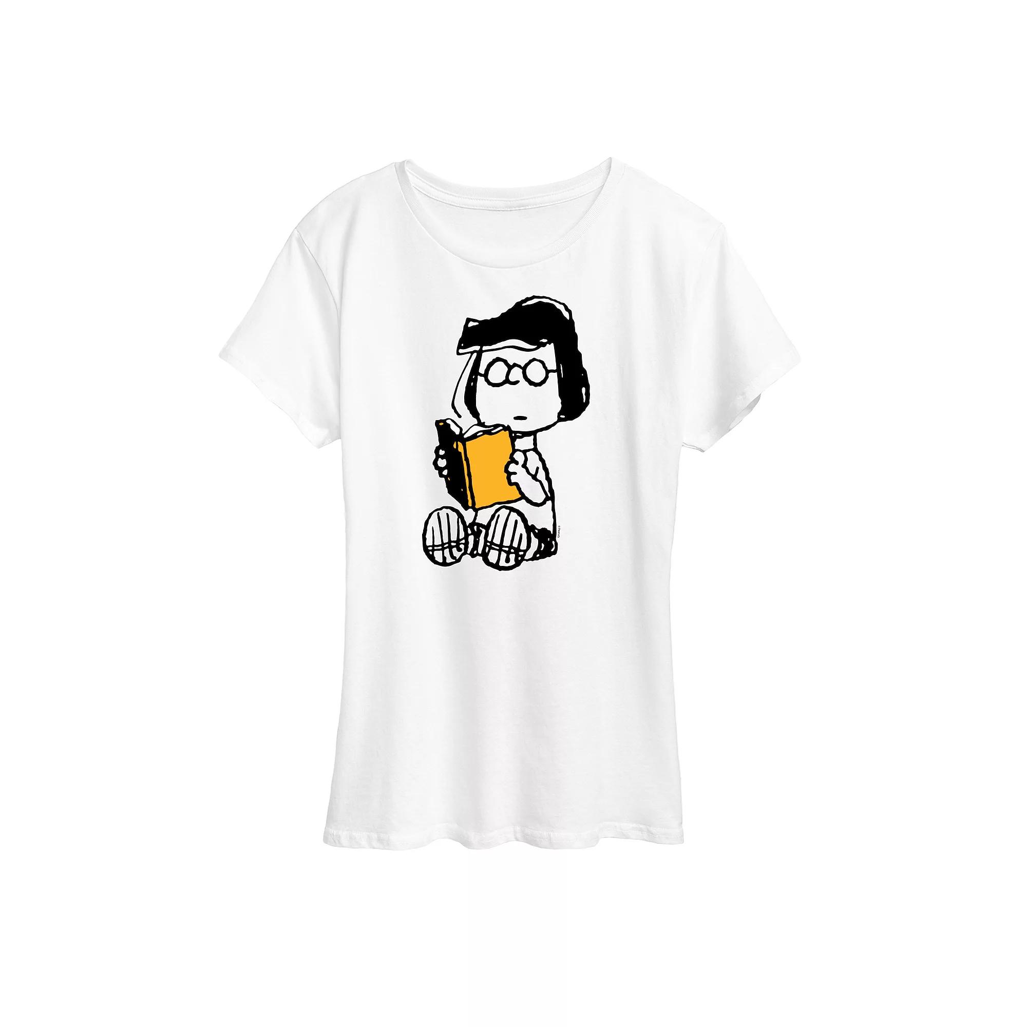 Women's Peanuts Marcie Reading Graphic Tee,  Product Image
