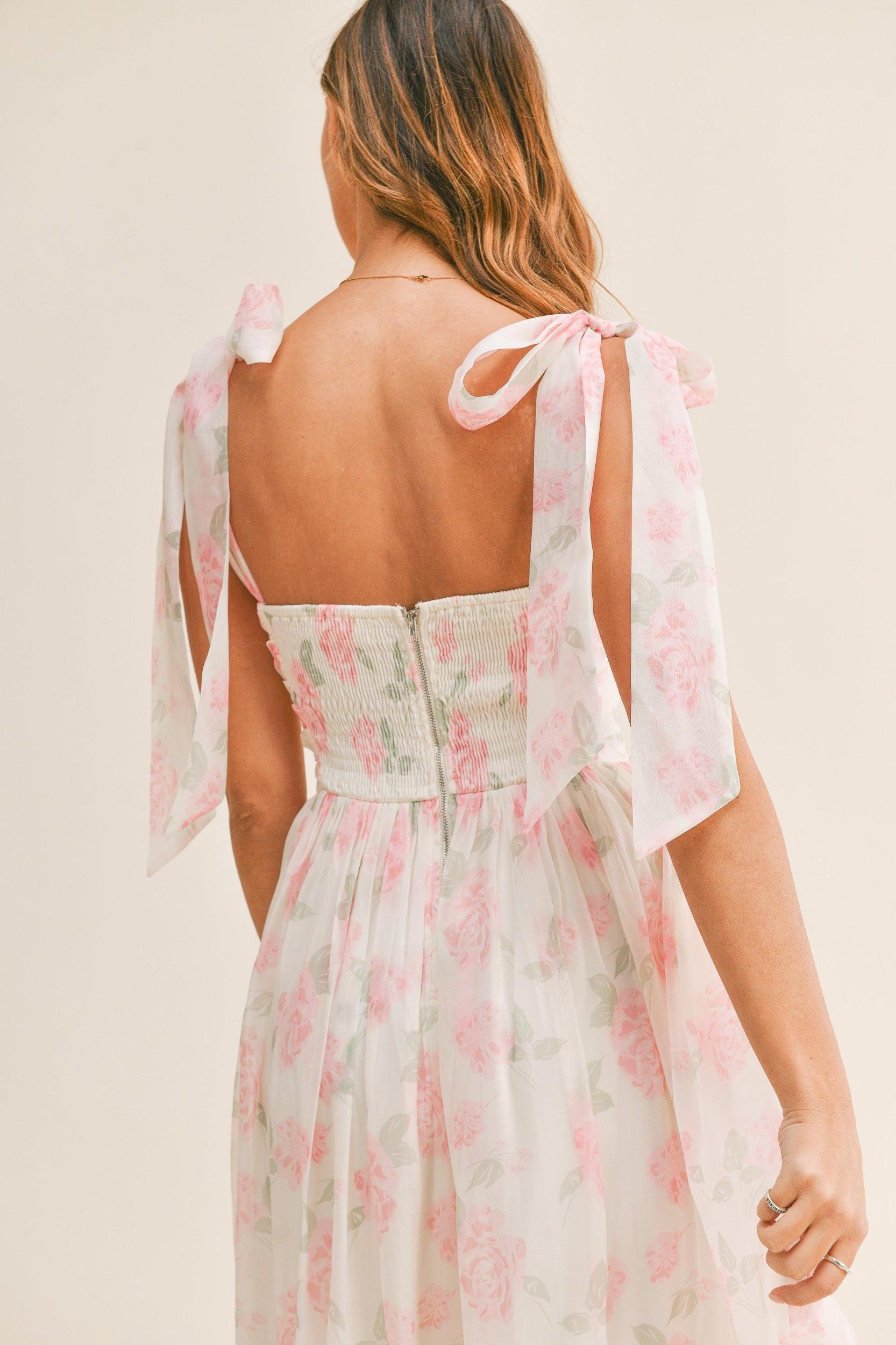 FINAL SALE Casey Floral Maxi Dress | Pink Product Image